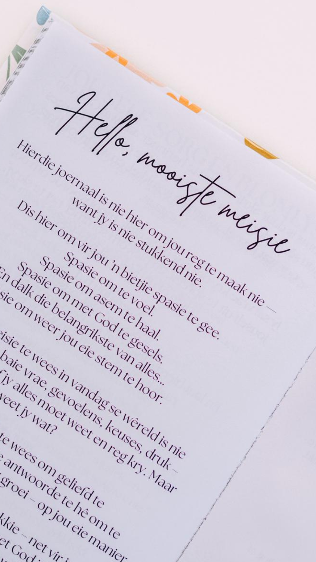 Blom van Binne Joernaal vir Tienermeisies